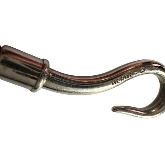 Hermès Jumbo Leather Hook Wrap Bangle Bracelet - Deep Brown - Picture 7 of 13